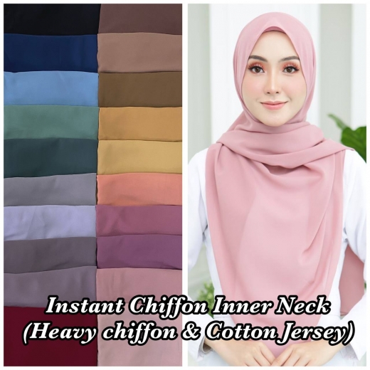 Instant Chiffon Inner Neck
